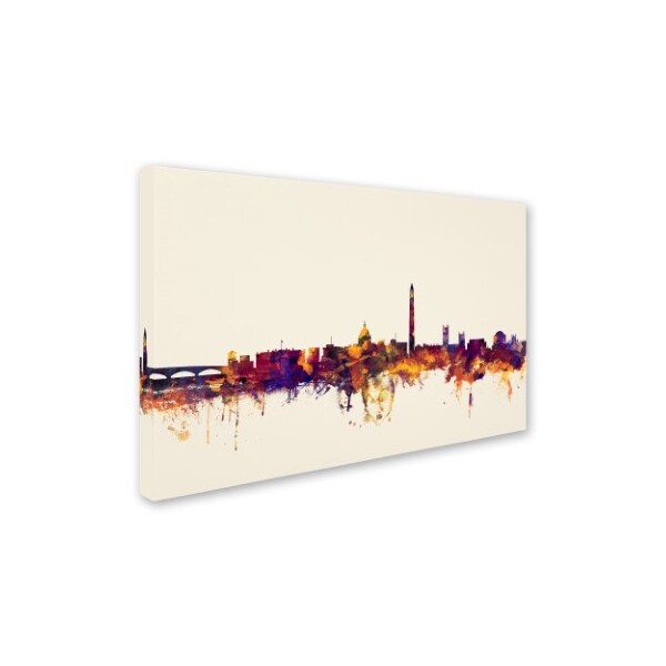 Michael Tompsett 'Washington DC Skyline V' Canvas Art,12x19